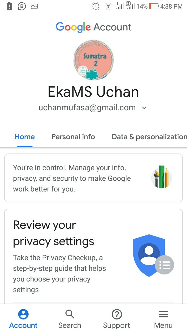 Cara mengganti nama email Gmail pada Ponsel
