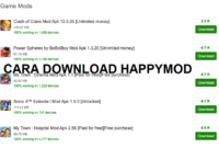 cara download happymod